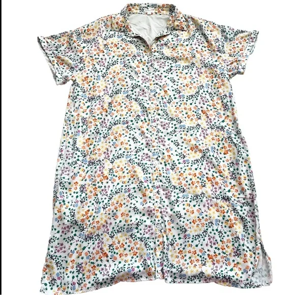 SUMMERSALT The Do-It-All Shirtdress in Wildflower Fields Size 1X Feminine - Picture 8 of 8